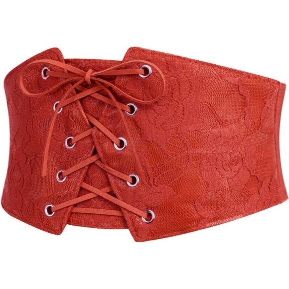 Avidlove Womens Corset Belt Tie Waist Belt Corsets Lace Up Waspie Corset main image 6